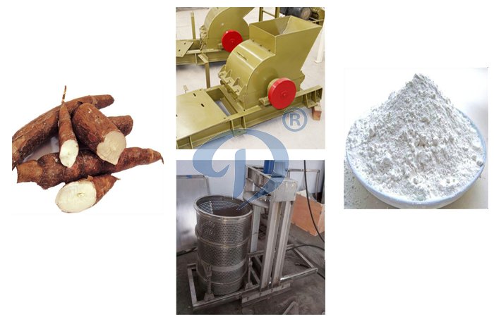 Cassava flour production line