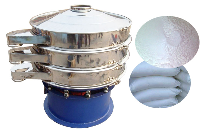 Vibration sieve working process