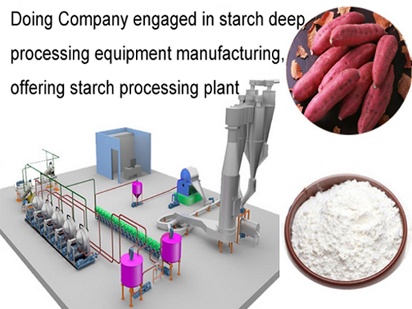 Automatic sweet potato starch production line