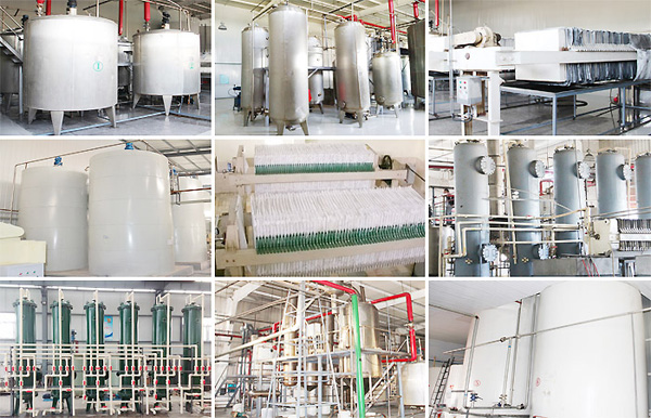 Corn syrup production equipment