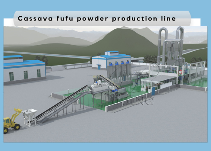 fufu flour production line