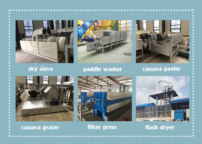 cassava meal processing machine