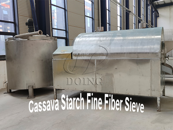 Cassava starch fine fiber sieve purchased by Indian client